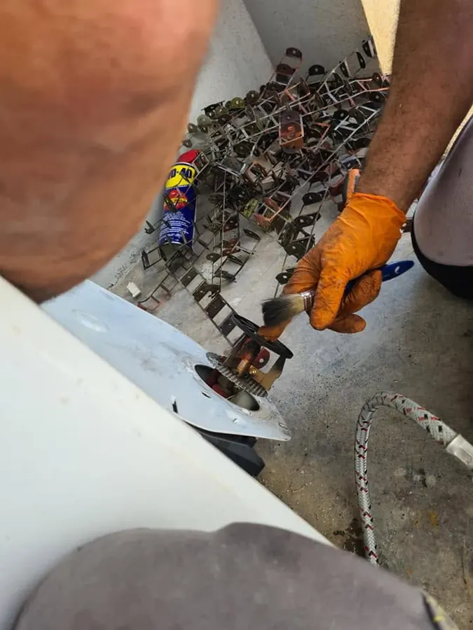 Cleaning boiler turbulators during an annual service